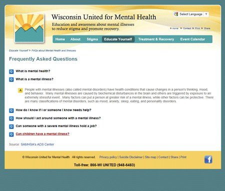 Wisconsin United for Mental Health