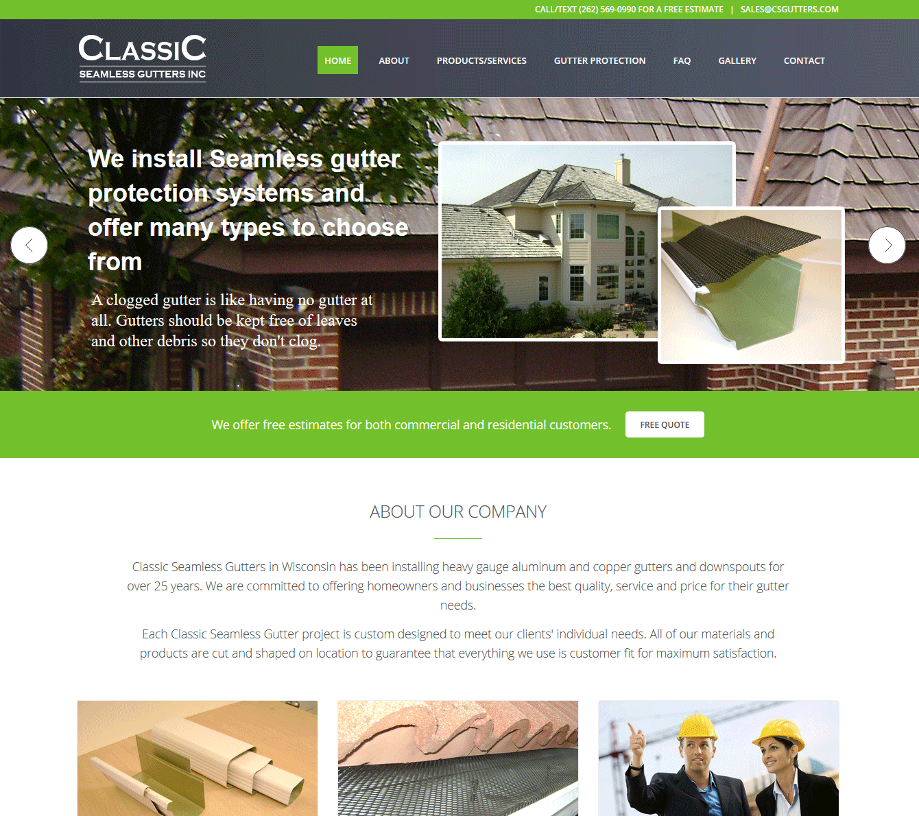 Classic Seamless Gutters