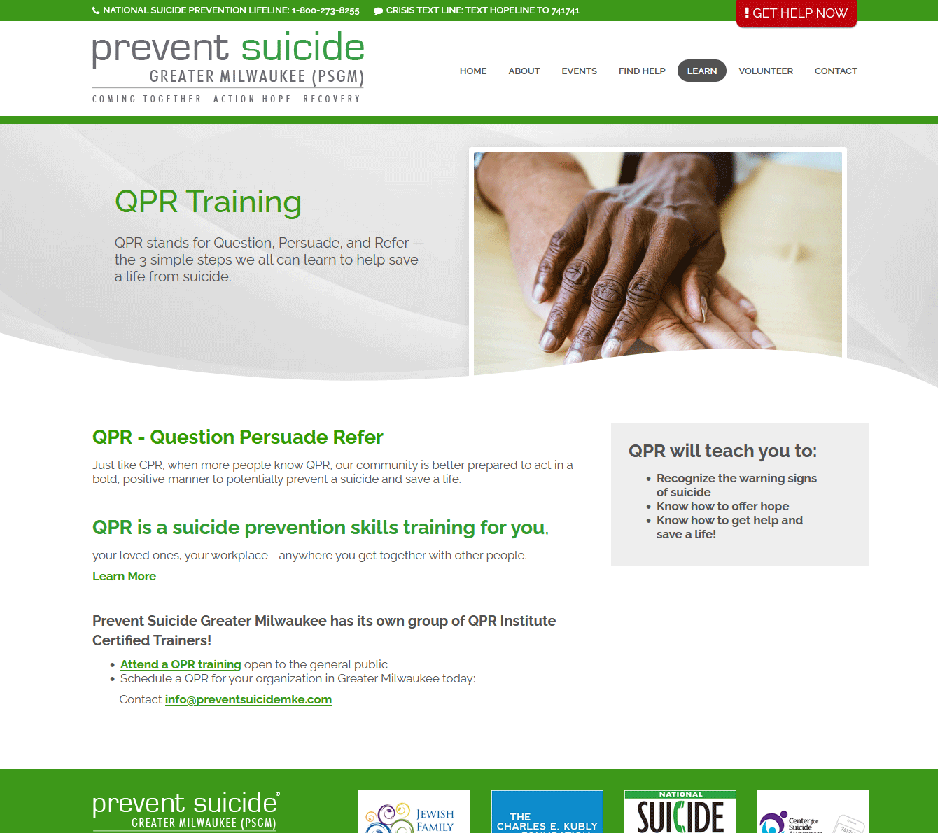 Prevent Suicide Greater Milwaukee