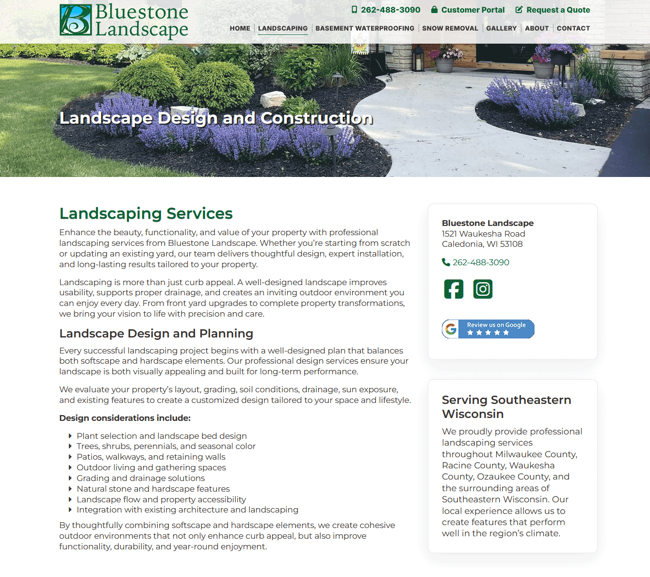 Bluestone Landscape