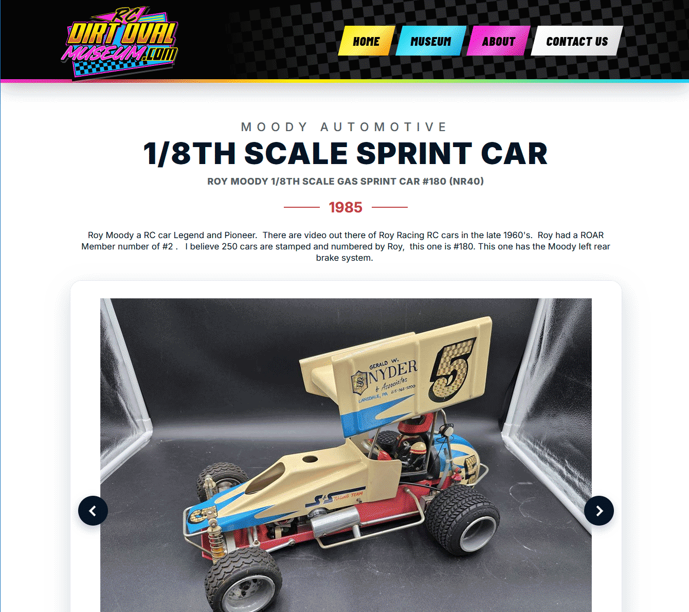 RC Dirt Oval Museum