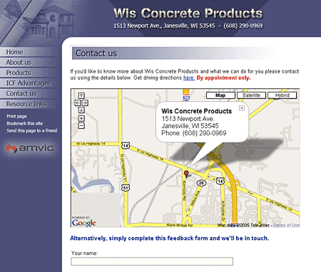 Wis Concrete products