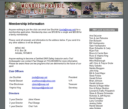 Monroe Prairie ATV Club