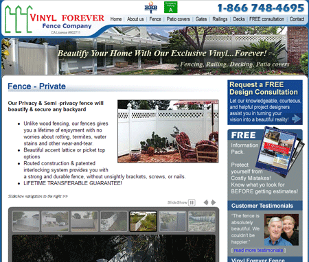 Vinyl Forever Fence Company