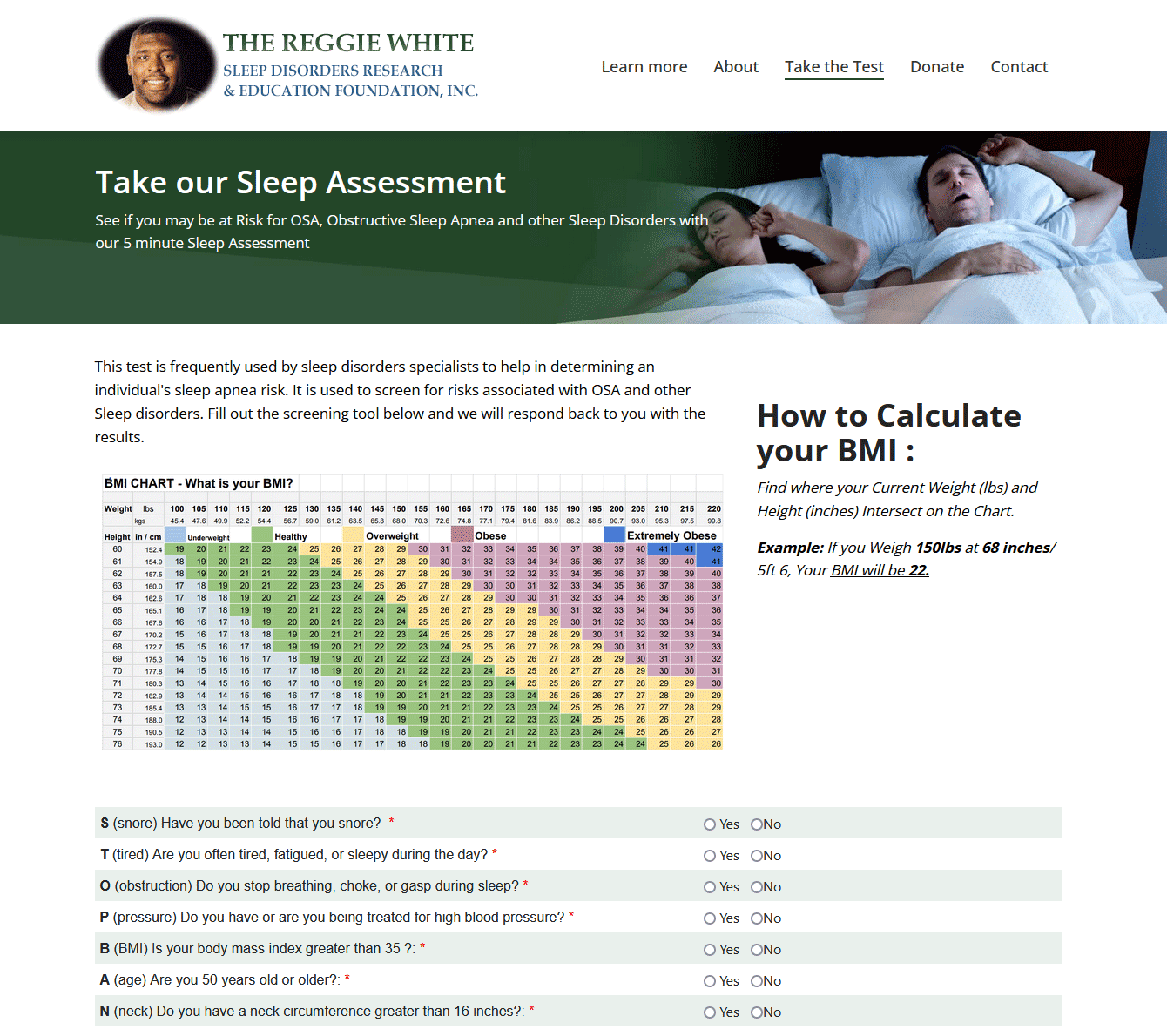 Reggie White Sleep Disorders