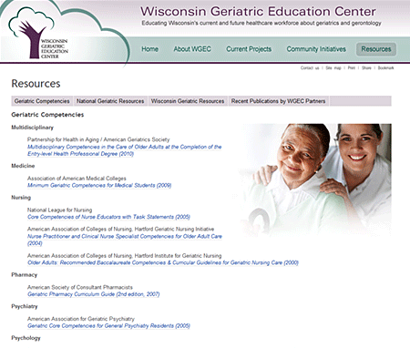 Wisconsin Geriatric Education Center (WGEC)