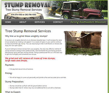 Tree Stump Removal Service