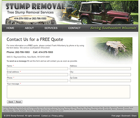 Tree Stump Removal Service