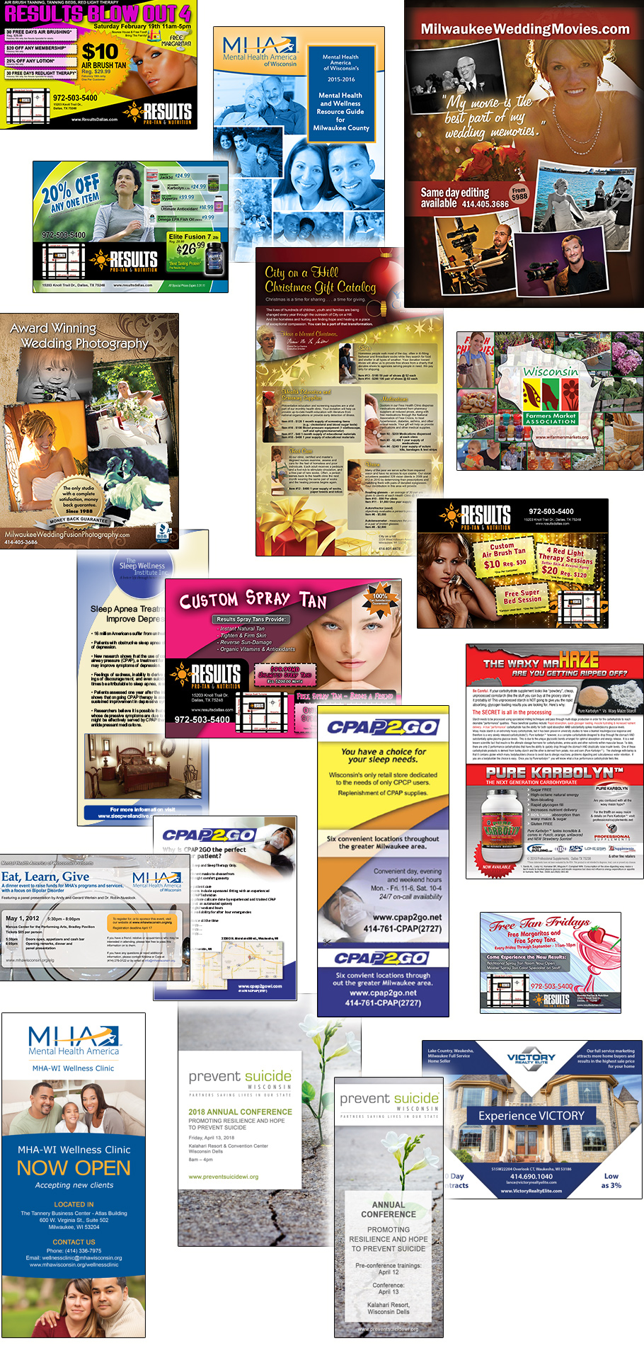 Postcard and flyer design